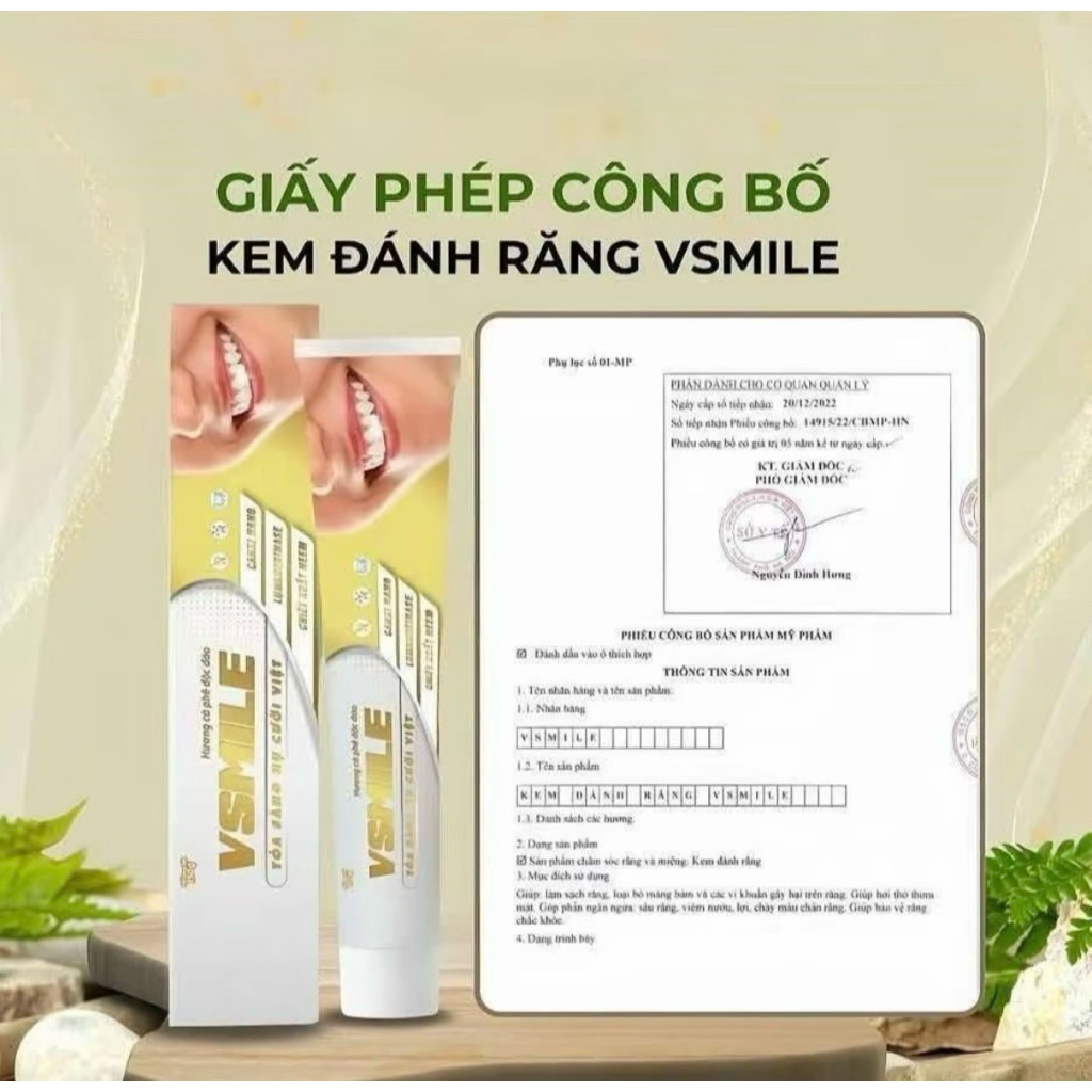 kem đánh răng Vsmile
