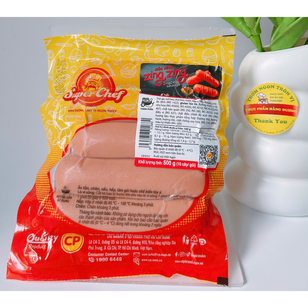 COMBO 10 CÂY XÚC XÍCH ĐỨC( 500G) ZING ZING CP