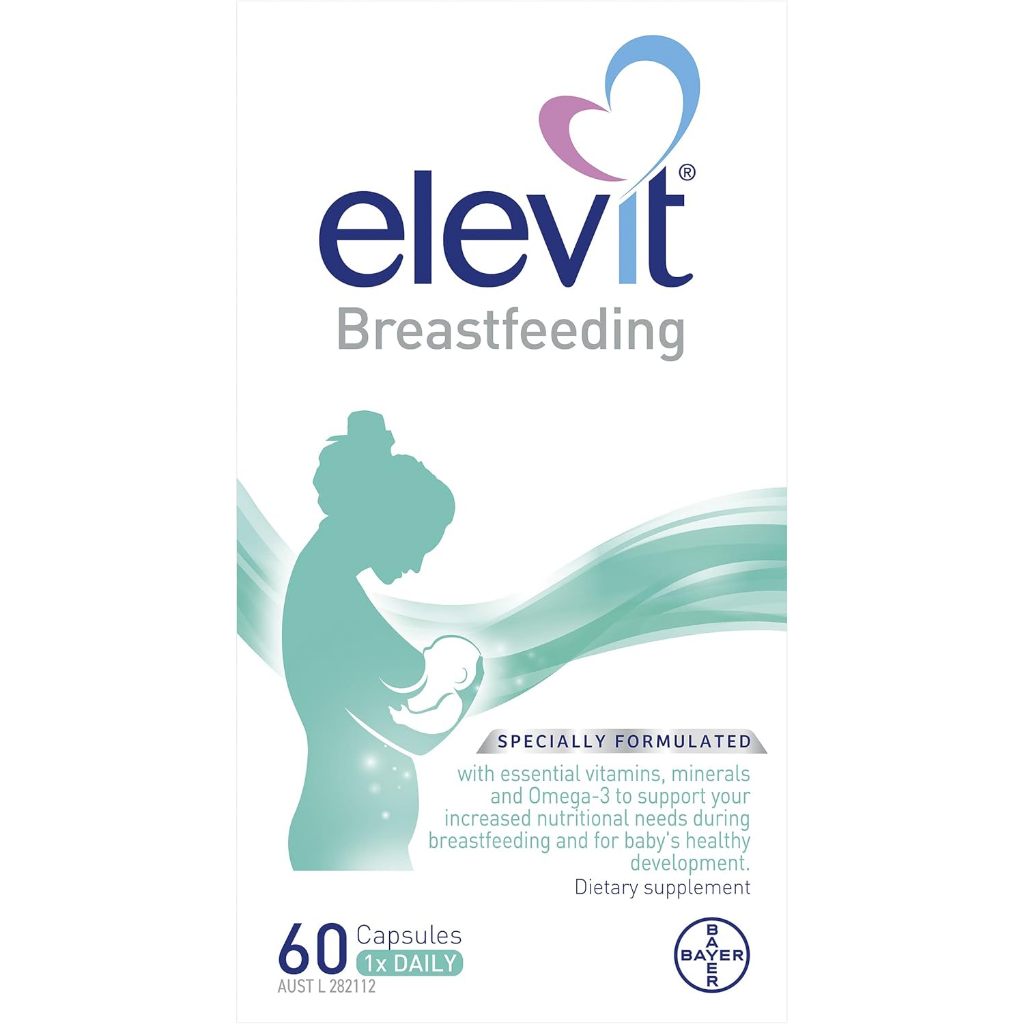 Elevit Breastfeeding Multivitamin with Iron, Omega 3 and Vitamin B Complex 60 Count
