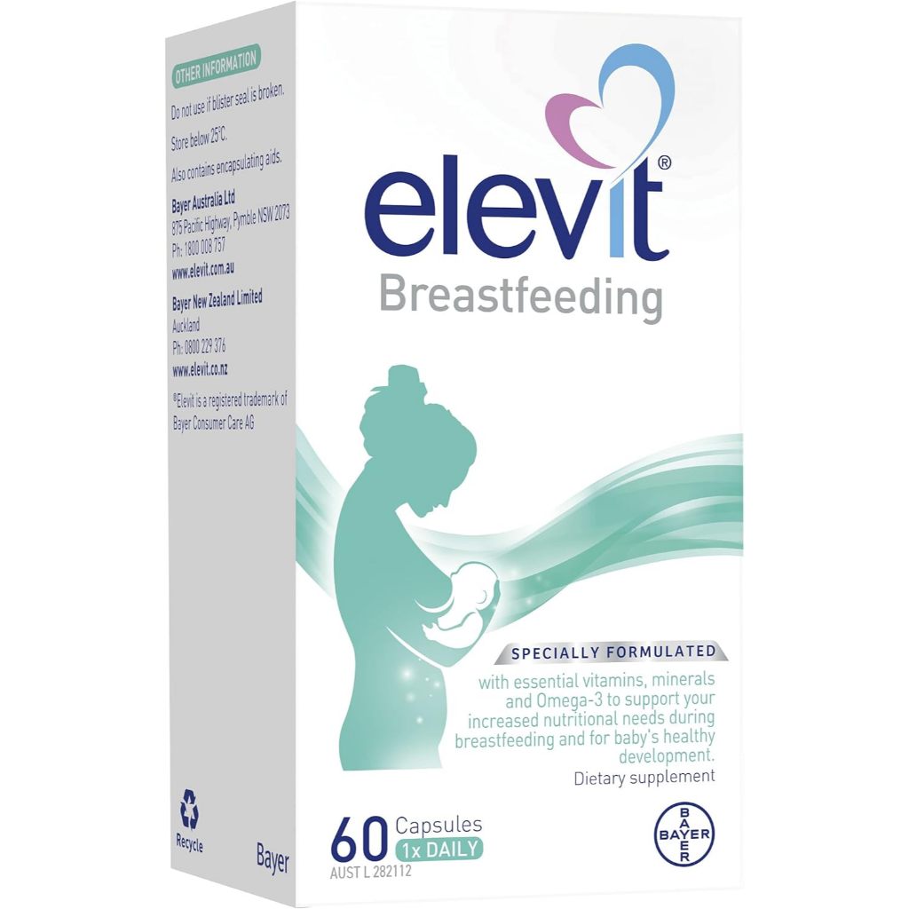 Elevit Breastfeeding Multivitamin with Iron, Omega 3 and Vitamin B Complex 60 Count