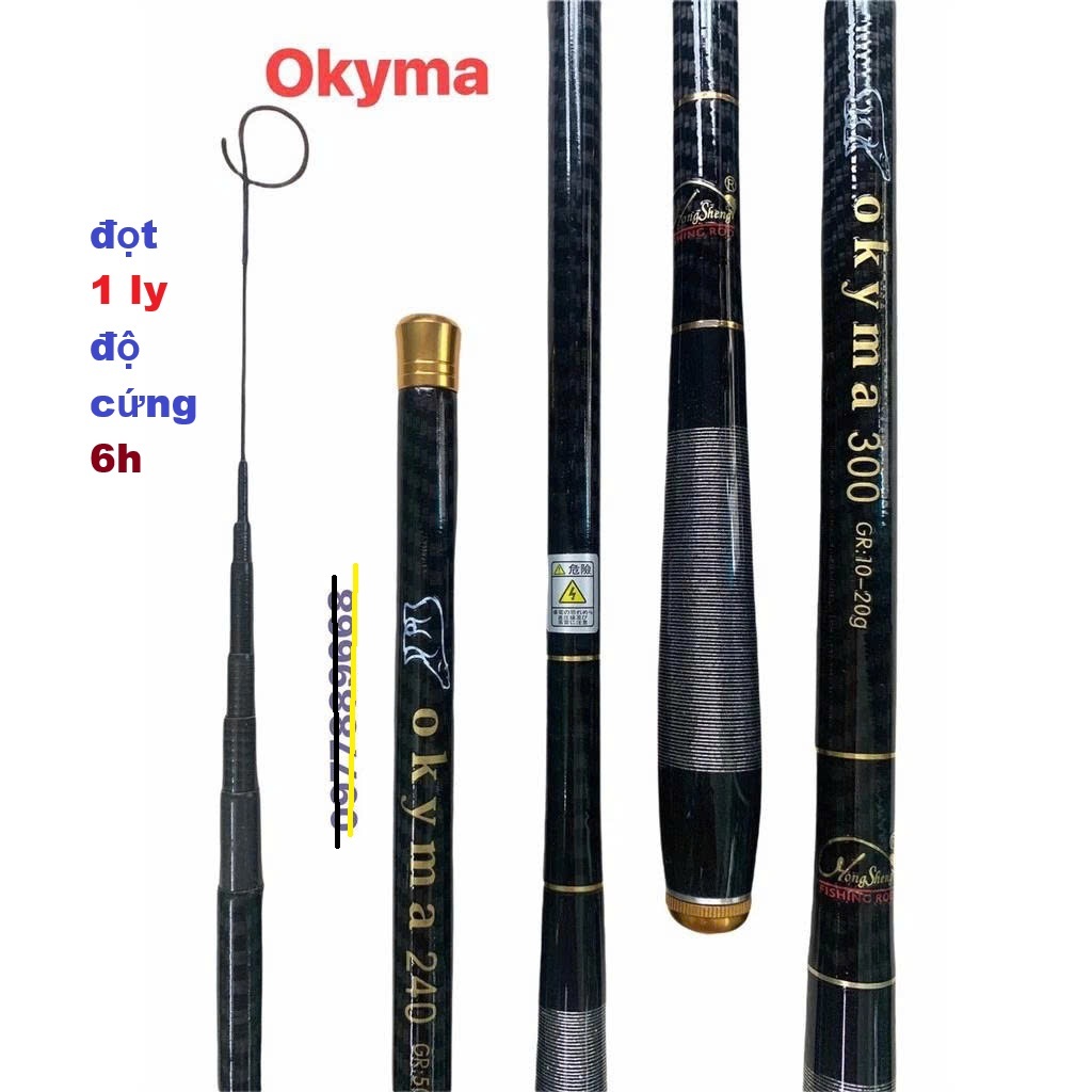Cần OKYMA trốn vợ  Ngắn Gọn,câu cá nhỏ ,tôm ( đọt 1 li , 6H, thu gọn 36cm )
