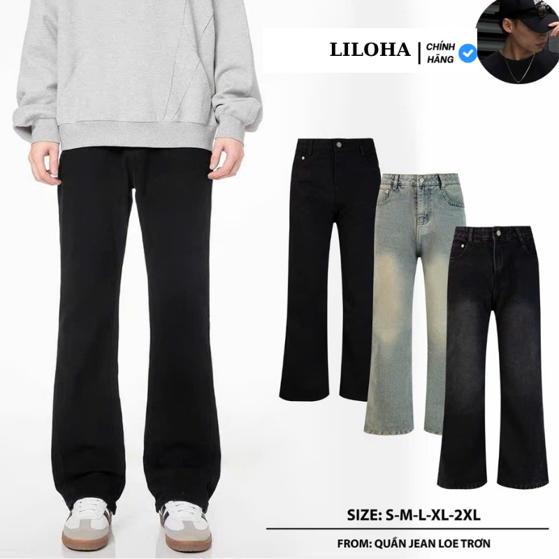 (LILOHA x SIZE L REVIEW) Quần Jean Nam Loe Nhẹ Màu Đen Form Đẹp Menswear Chất Denim Cao Cấp Mã Q3