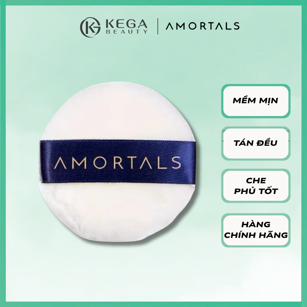 Bông Mút Phấn Phủ AMORTALS Phấn Phủ Bột - Phấn Nén Mềm Mịn Chính Hãng