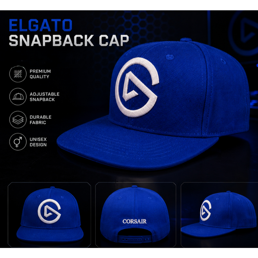 MŨ LƯỠI TRAI ELGATO CORSAIR DÁNG HIPHOP, TRẺ TRUNG