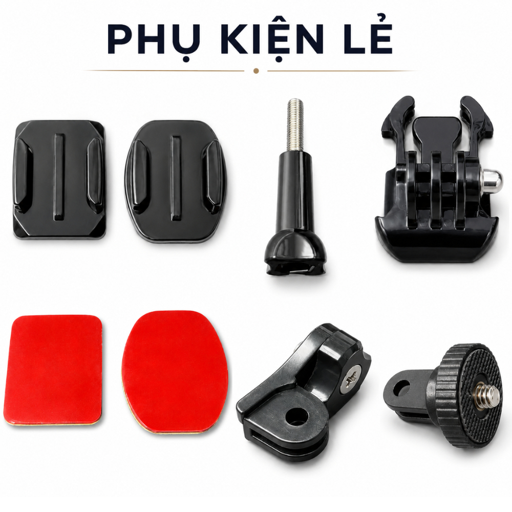 Đế Gắn Camera + Băng Keo Dán Đa Năng cho Gopro, Sjcam - Gopro101 - inoxnamkim
