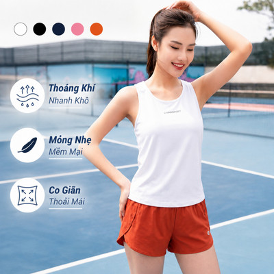 Áo Tank Top Tập Gym Nữ, Dáng Rộng Thoải Mái, Vải Lỗ Kim Thoáng Khí, Áo Ba Lỗ Siêu Mỏng, Nhẹ, Nhiều Màu Lựa Chọn