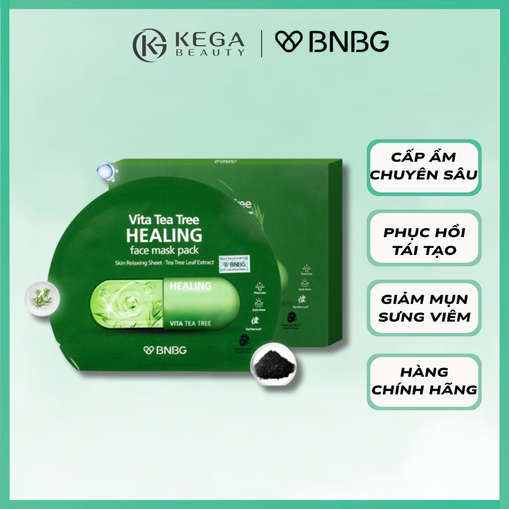Mặt Nạ BNBG Tràm Trà Dành Cho Da Dầu Mụn Nhạy Cảm Hàn Quốc