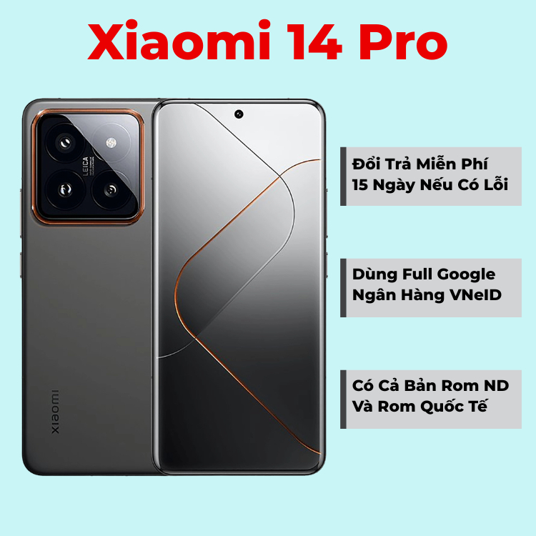 [Máy Cũ] Điện Thoại Xiaomi 14 Pro (SPX) - Chip Snapdragon 8 Gen 3 - Màn LTPO Oled 120Hz Cong 4 Cạnh