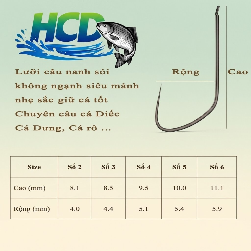 100 Lưỡi Nanh Sói không ngạnh chuyên gia câu Diếc