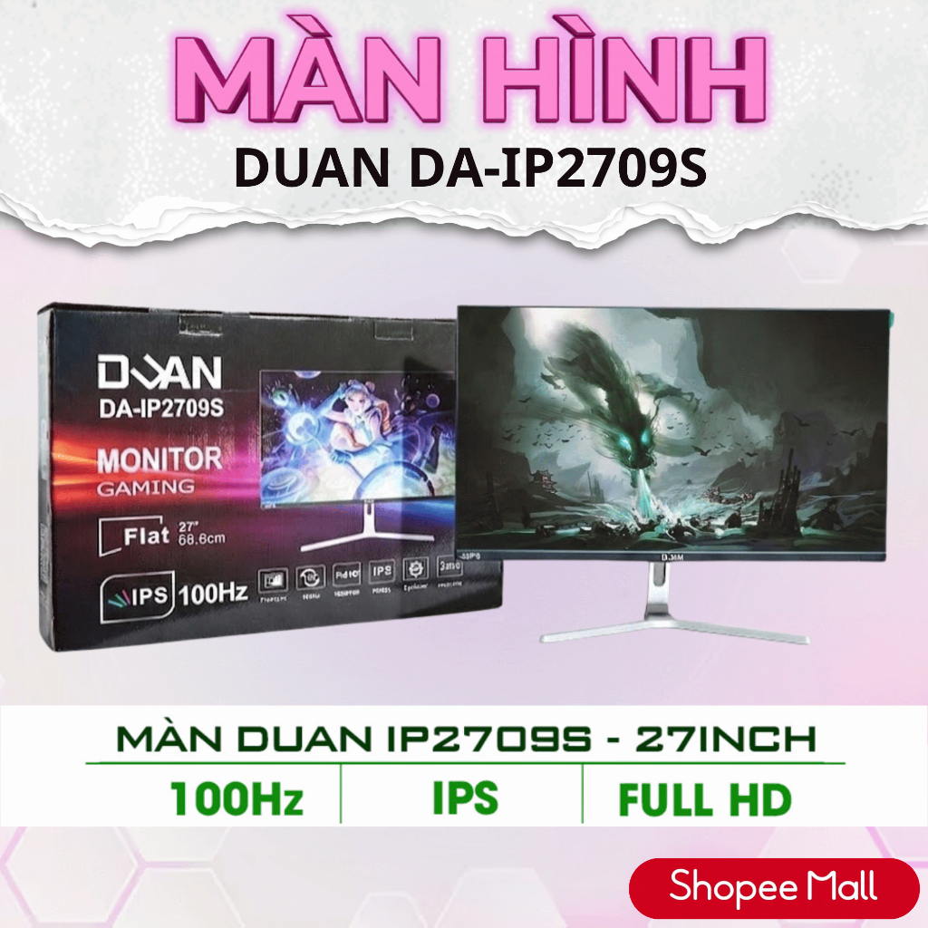 Màn Hình PC DUAN DT-IP2709S 27" Full HD IPS 100Hz Màn Hình Máy Tính Để Bàn Học Tập Làm Việc Văn Phòn