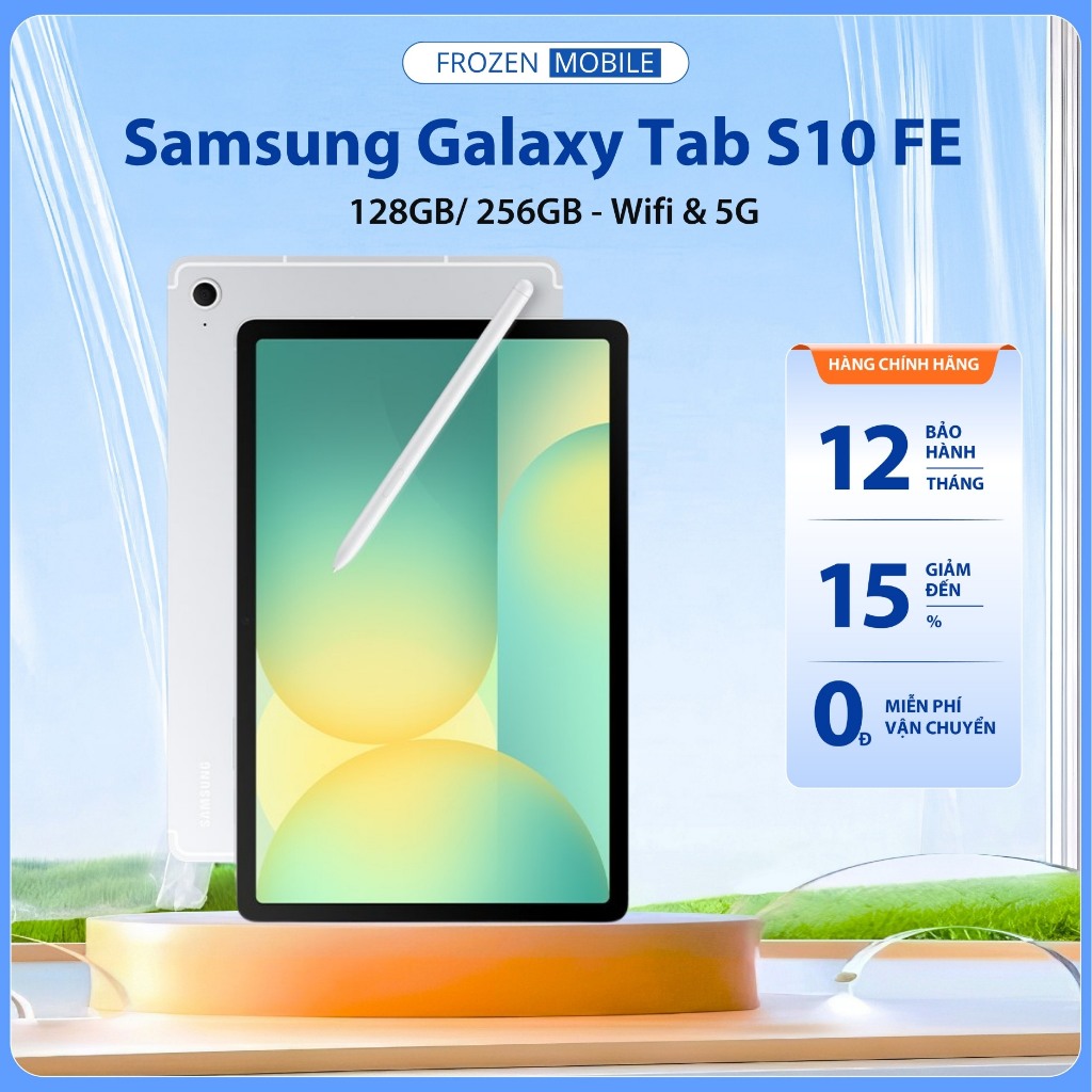 [SẴN HÀNG] Máy tính bảng Samsung Galaxy Tab S10 FE Wifi/5G One UI 7 - Galaxy AI - Hàng chính hãng