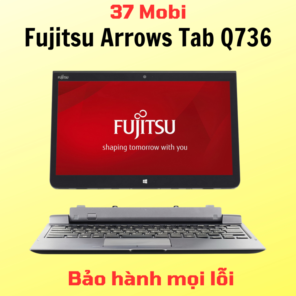 [Máy Cũ] Máy tính bảng Fujitsu Arrows Tab Q736 chạy win 10 - Core i5 6300u 256G SSD