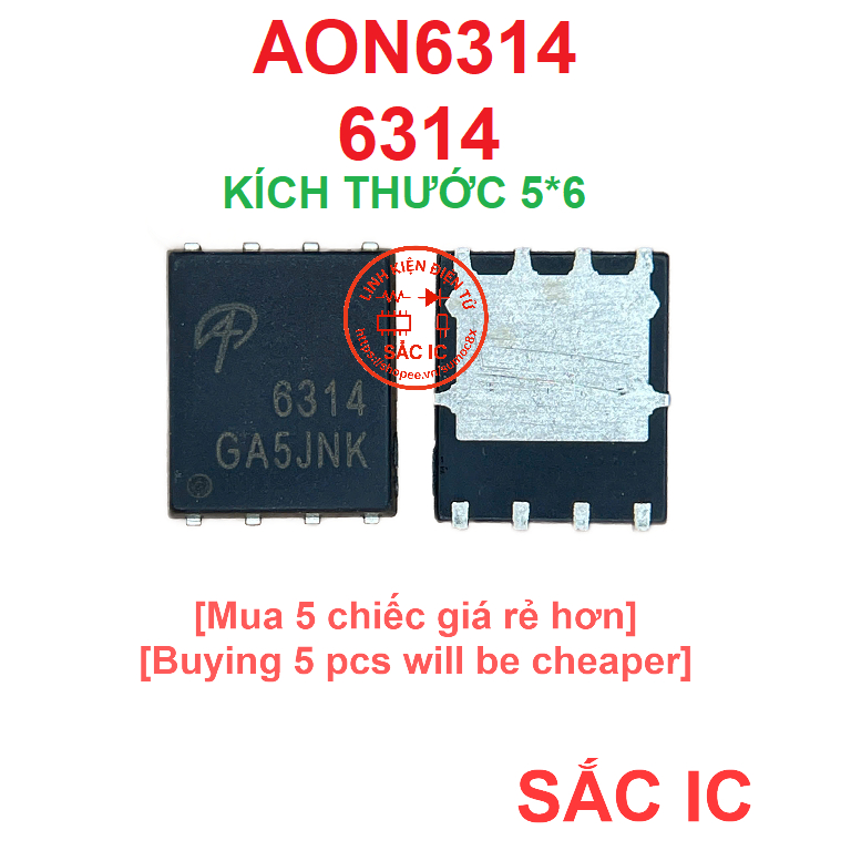 [A46] AON6314 6314 ic nguồn trên bo mạch - Mới nguyên bản - Original NEW