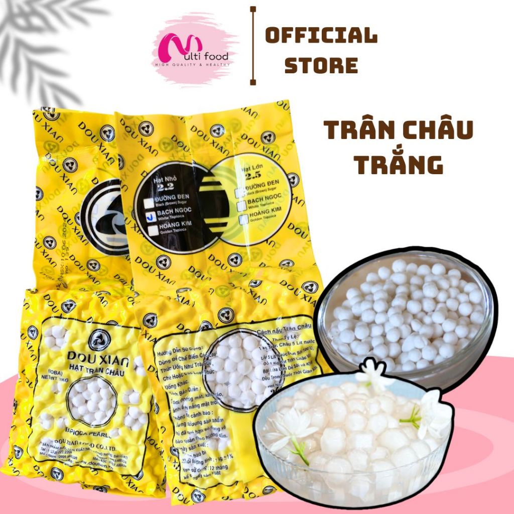 Trân Châu Trắng Lotus Food 1Kg