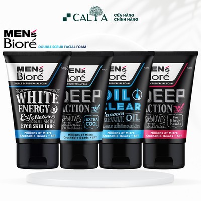 Sữa Rửa Mặt Biore Men Dành Cho Nam Giúp Làm Sạch Sâu, Ngừa Mụn, Sạch Dầu Nhờn 100g