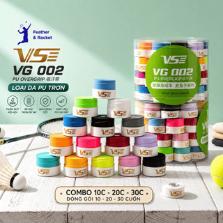 [TP.HCM] COMBO 10 -20 -30  quấn cán vợt cầu lông/ Tennis/Pickleball – Da PU trơn - Bám tay tốt - VS