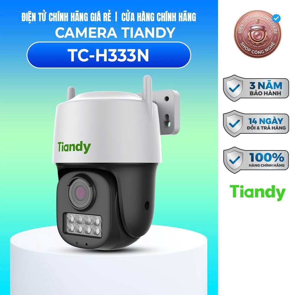 Camera IP Ngoài Trời 360 Độ 3MP TIANDY TC-H333N - IP CAMERA WIFI TC-H333N Spec: I5W/C/WIFI/4mm/V4.2 
