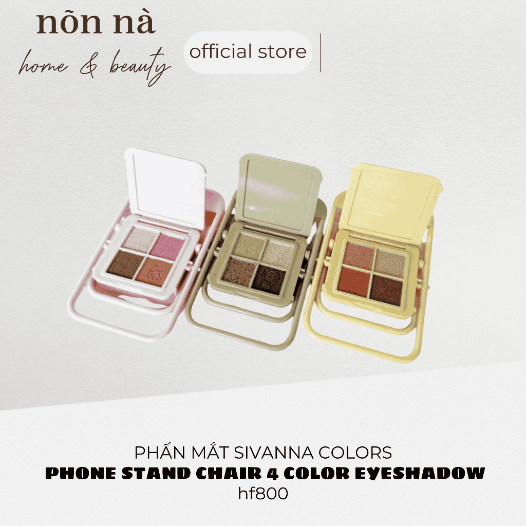 Phấn Mắt Sivanna Colors Phone Stand Chair 4 Color Eyeshadow HF800