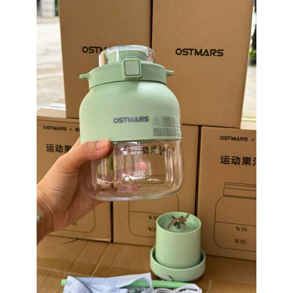 Máy xay tích điện đa năng cầm tay ostmars - Máy xay sinh tố cầm tay mini ostmars sạc tích điện