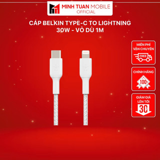 Cáp Belkin Type-C to Lightning - 30W - Vỏ Dù 1M