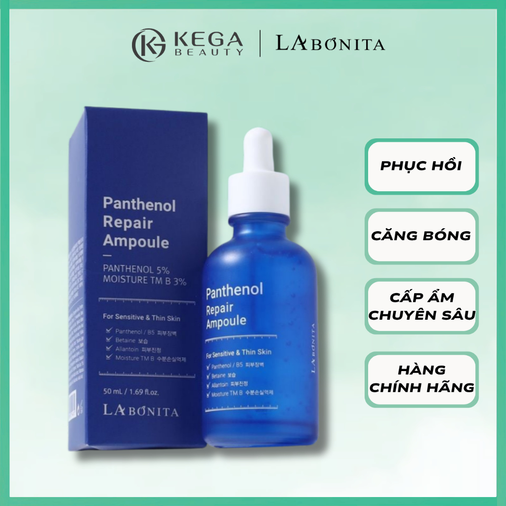 Serum LaBonita B5 Phục Hồi Củng Cố Hàng Rào Bảo Vệ Da Nhạy Cảm 50ml Hàn Quốc Hàng Công Ty