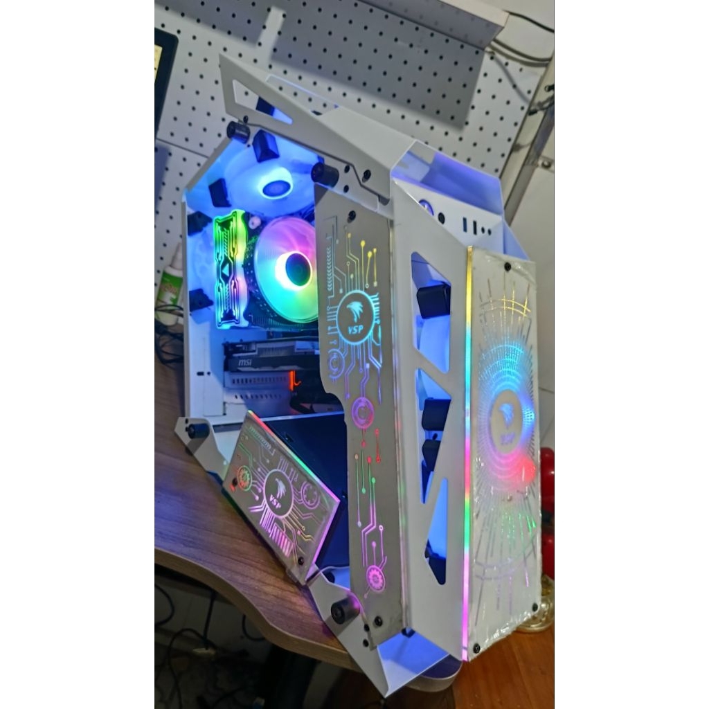 Thùng PC GAMING Cũ, Core i5 9600KF / Ram 16GB DR4 / SSD M2 256G / Card rời GTX 1650 4GB DR5.. Giải t