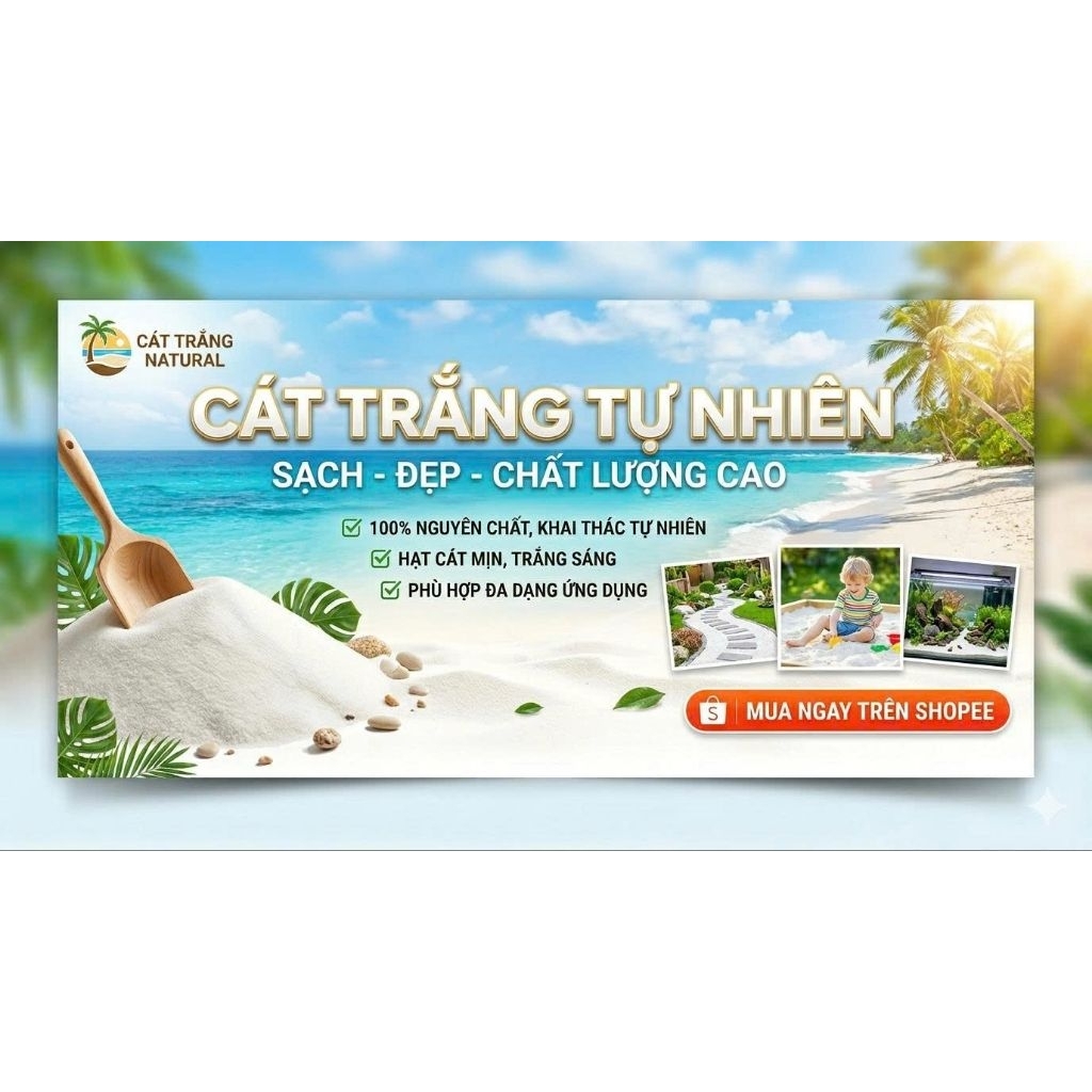 Cát Trắng Thủy Sinh - Cát Thú Nuôi