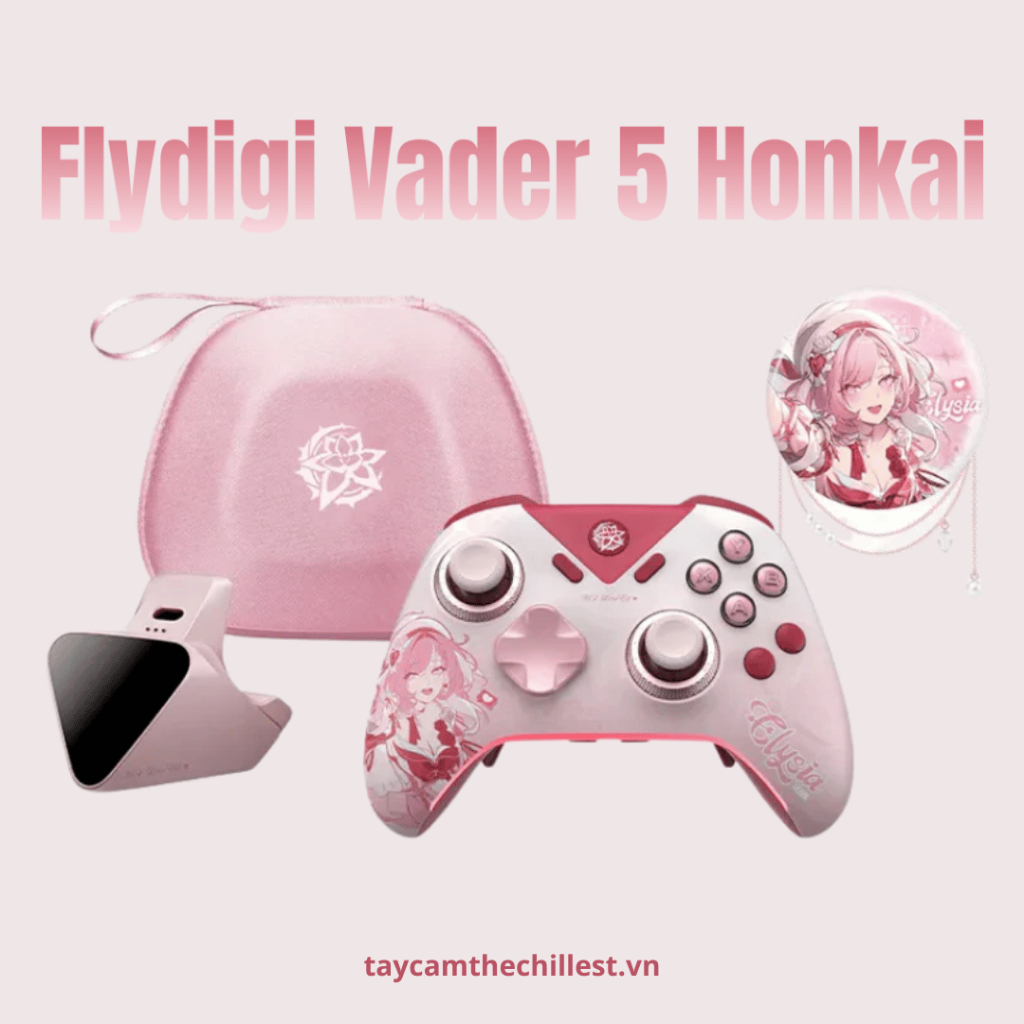 [SẴN HÀNG] - Tay cầm chơi game Flydigi Vader 5 Pro Elysia -  Elysia Limited | Genshin Impact - Vader
