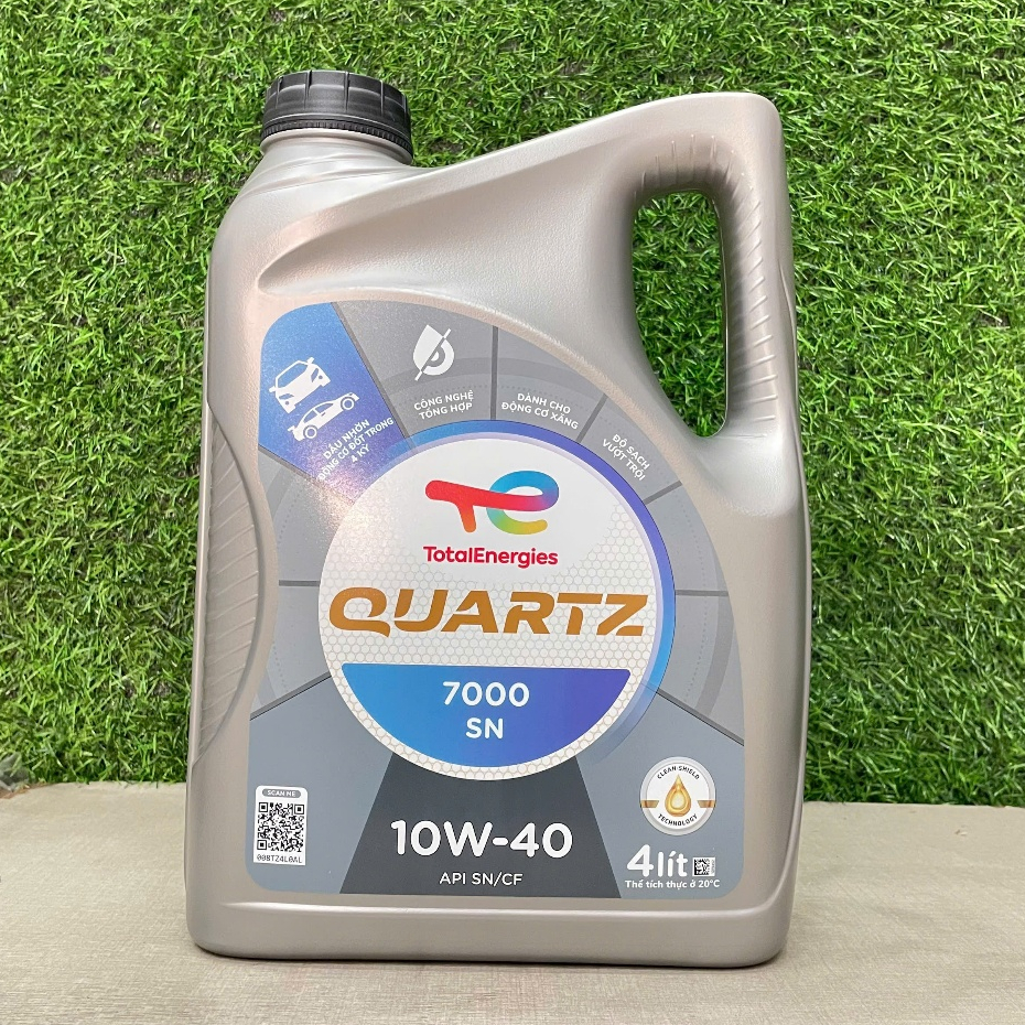 [ CHÍNH HÃNG ] Dầu Động Cơ Xăng Total Quartz 7000 API SN/CF 10W-40 (4 Lít) – Tiết Kiệm Nhiên Liệu