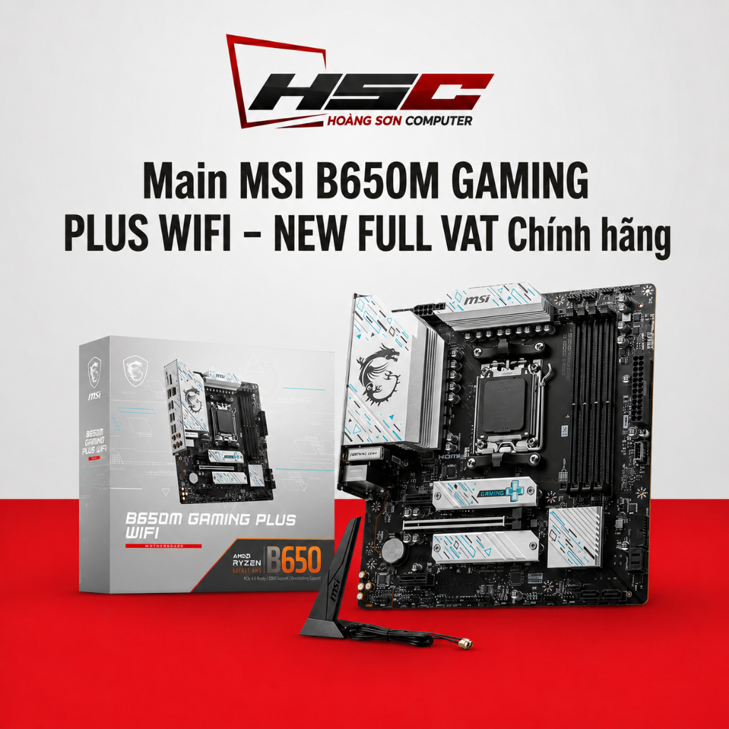 Mainboard MSI B650M GAMING PLUS WIFI DDR5 AM5 - WiFi 6E, 2.5G LAN, Full VAT, BH 36T