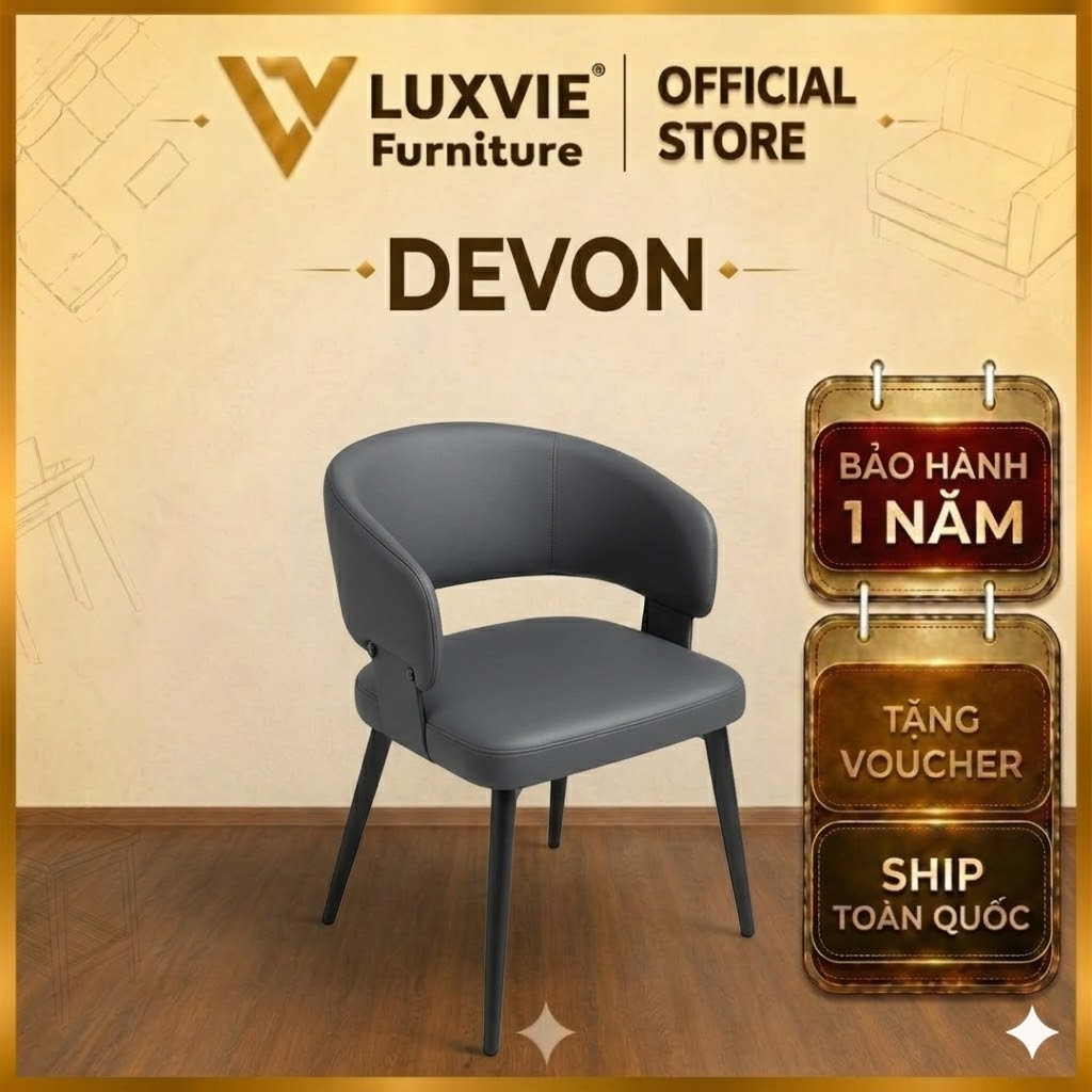 Ghế ăn bọc da cao cấp Devon