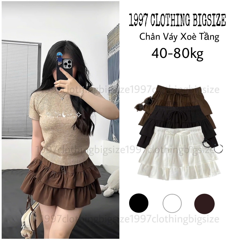 Chân Váy Ngắn Xoè Tầng 2 Lớp, Chân Váy Đi Biển Xoè Bồng Có Quần Bảo Hộ Bigsize…