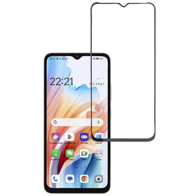Miếng dán cường lực Oppo A38 full màn hình