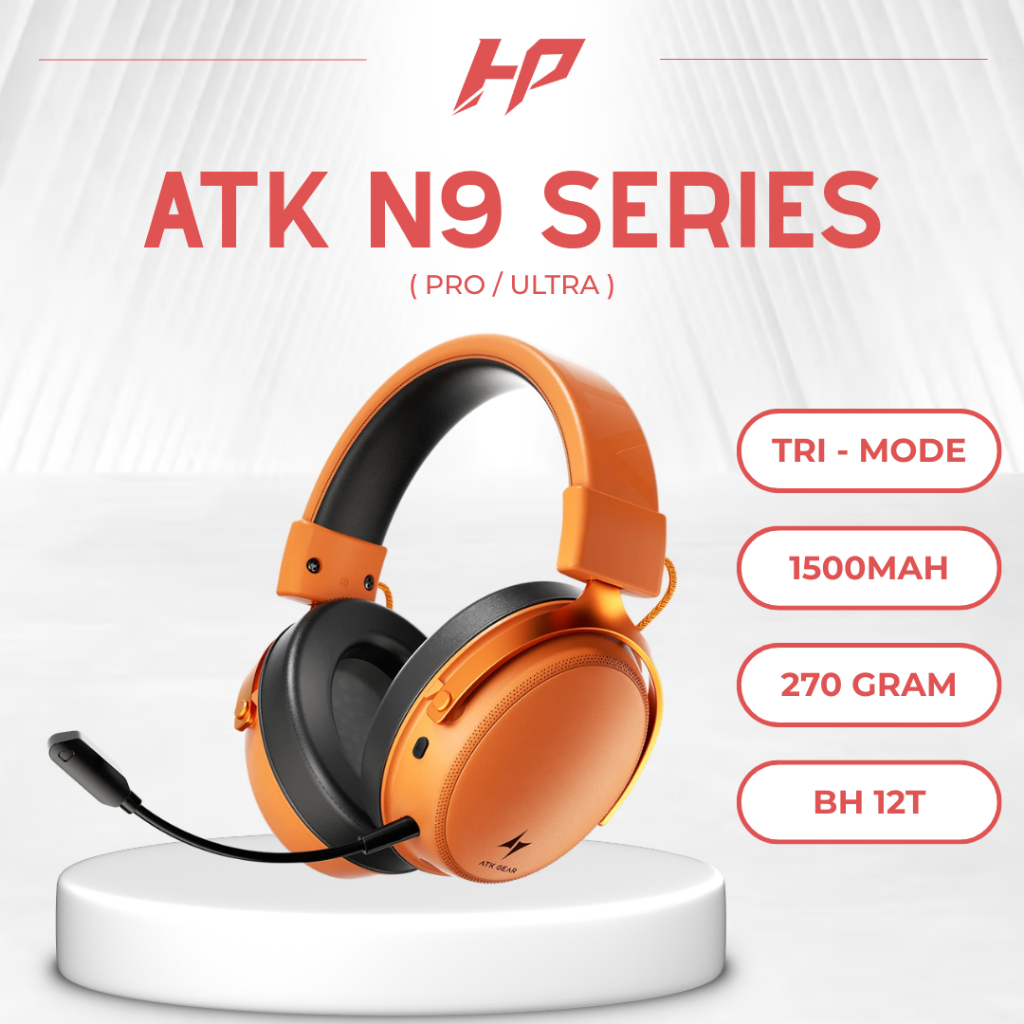 [HỎA TỐC] Tai Nghe Gaming Không Dây ATK N9 Pro / N9 Ultra - Âm Thanh Vòm 7.1 - Chuyên FPS Game
