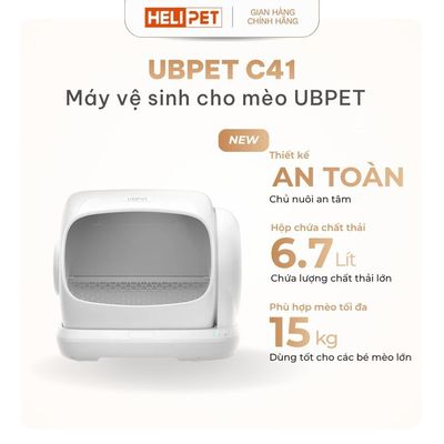 Máy Dọn Phân Mèo, Máy Vệ Sinh Tự Động Cho Mèo UBPET C41 Khoang Chứa Rộng Đến 106L