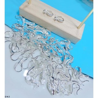 BÔNG TAI TRAI MÓC CÂU BẠC ĐÍNH ĐÁ