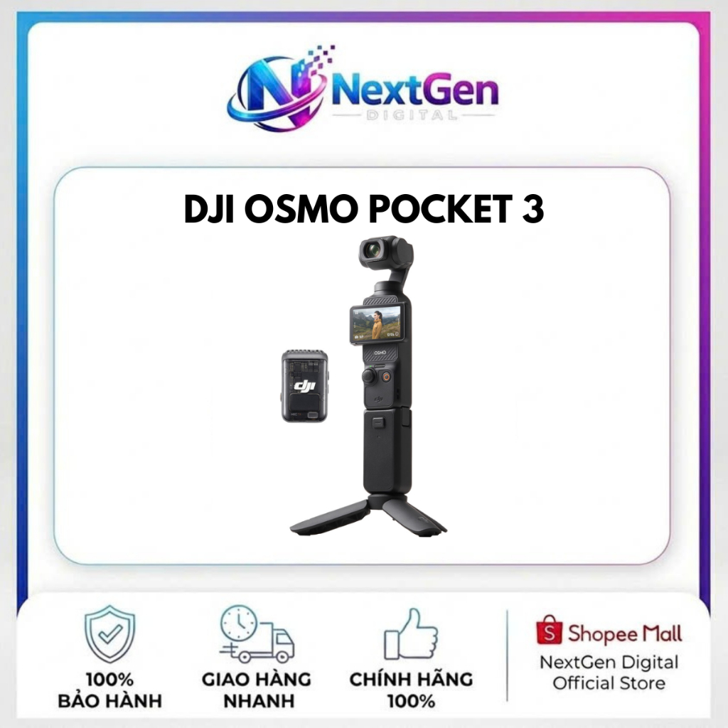 Máy Quay Cầm Tay DJI Osmo Pocket 3 | Hàng Mới Chính Hãng