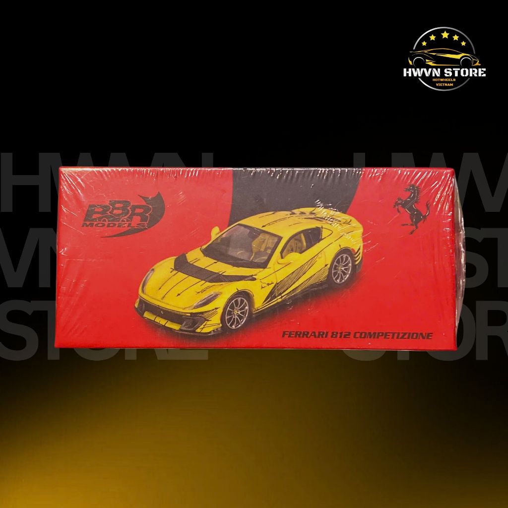 Miniverse - Xe mô hình BBR MODELS Ferrari 812 Competizione Tailor Made ( BBRFER64032-BOX)