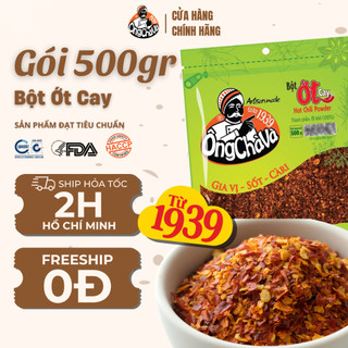 Bột Ớt Cay Vảy thương hiệu Ông Chà Và 500gr - Hàng Chính Hãng