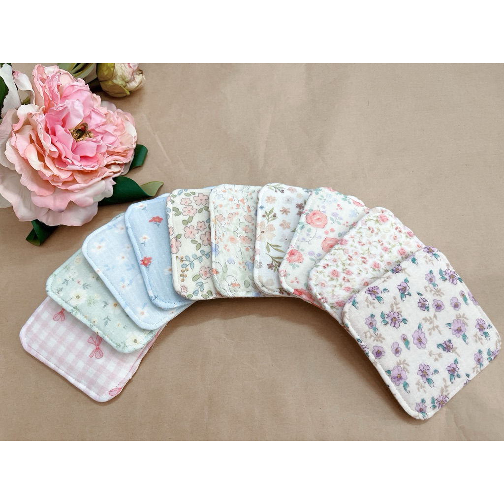Lót ly vải muslin handmade