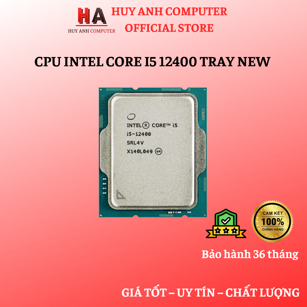 [FULL VAT] CPU INTEL CORE I5 12400 TRAY NEW