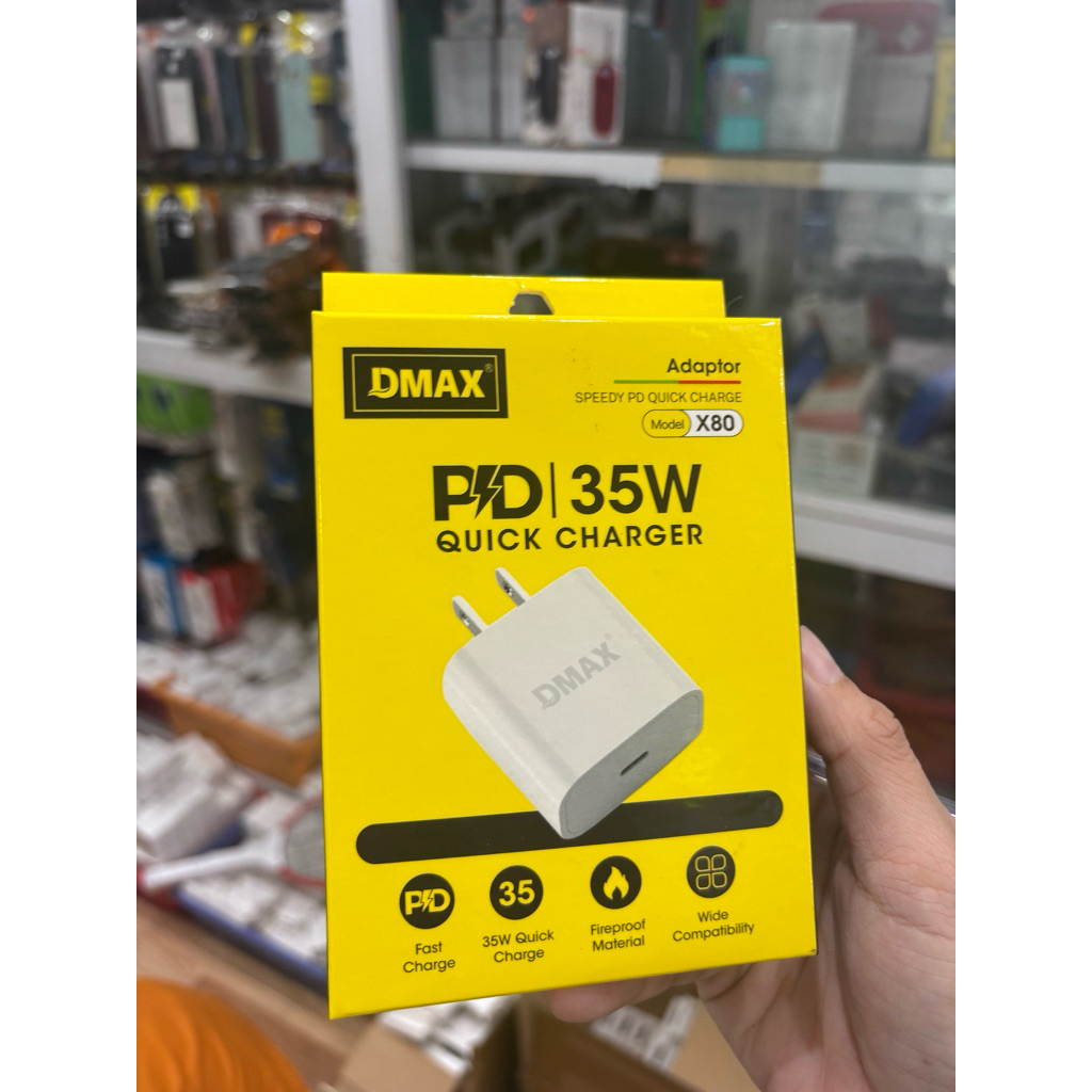 🔋 CÓC SẠC NHANH DMAX X80 PD 35W – NHỎ GỌN, SẠC CỰC NHANH 🔋