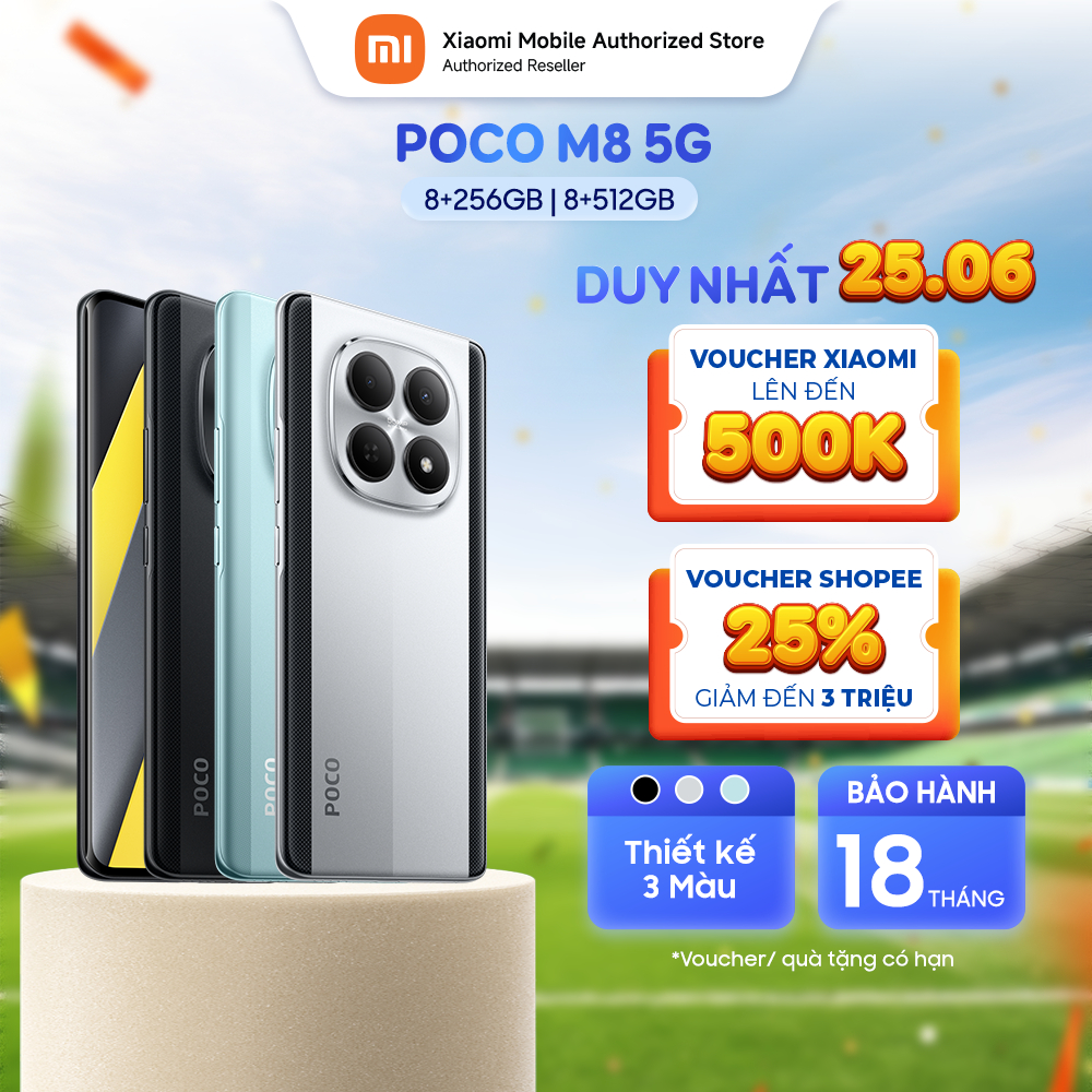 [Livestream] Điện thoại POCO M8 5G (8+256GB | 8+512GB) | Màn Flow AMOLED 6.77" 120Hz | Snapdragon 6Gen3