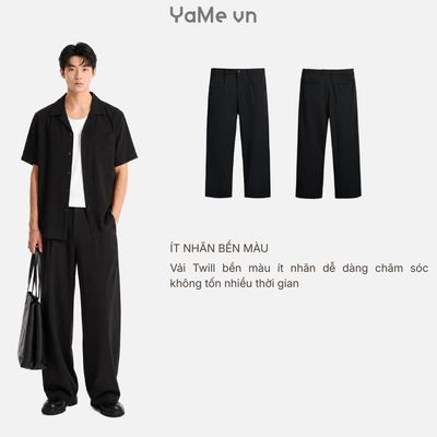 Quần Tây Nam Loose Fit EasyCare™ Bền Màu Không Lo Nhăn The No Style 244 Dáng Rộng F4 2625038 |YaMe|
