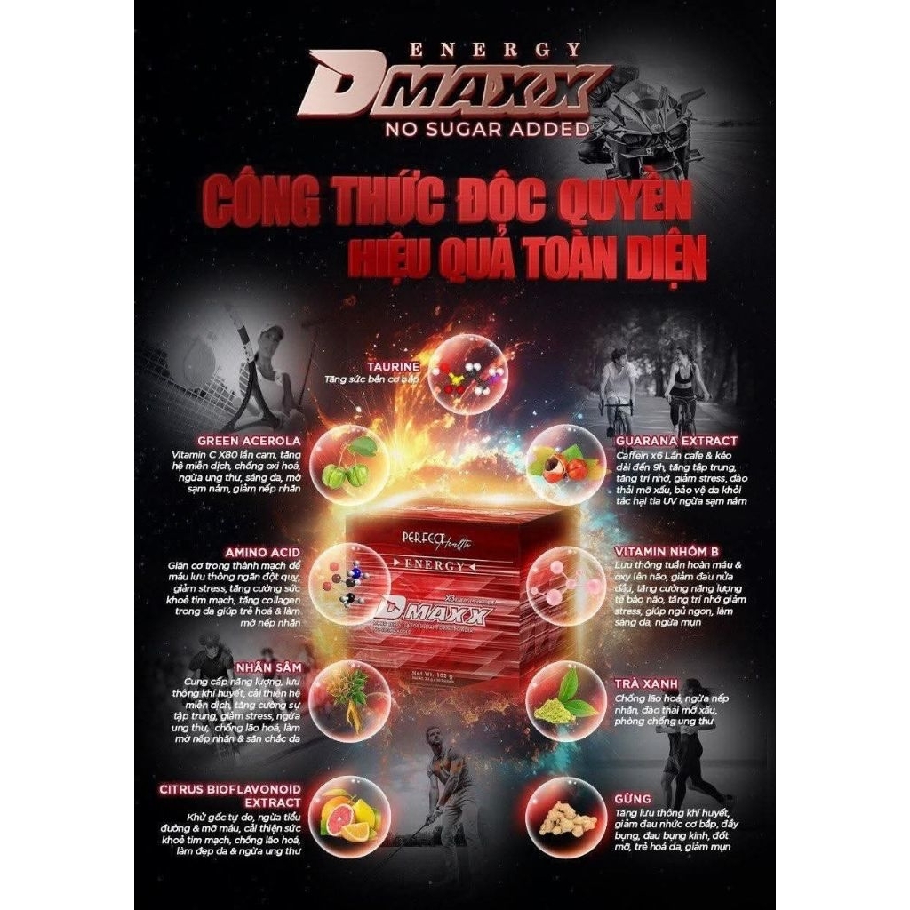 DMAXX Nước Tăng Lực Chính Hãng - Tỉnh Táo, Bổ Sung Năng Lượng