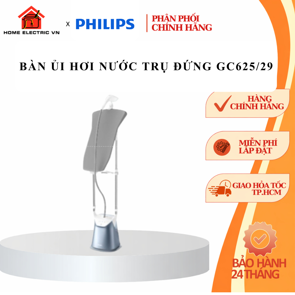 Bàn ủi hơi nước trụ đứng GC625/29