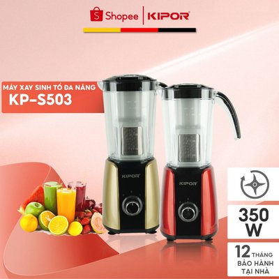 Máy xay sinh tố KIPOR KP-S503 - Tặng kèm cối xay sinh tố, xay thịt/cá, xay hạt đa năng - Bảo hành tại nhà 12 tháng