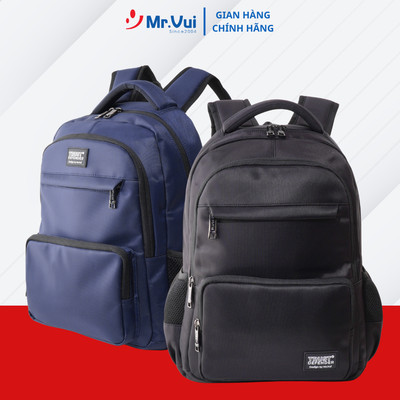 Balo Laptop Mr Vui BLLT 1070, Balo đi học, đi làm, đi chơi, du lịch thời trang nam nữ unisex 14 inch