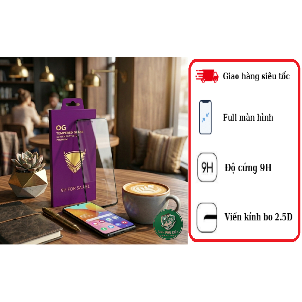 [Đủ dòng A mới] Cường lực full OG Samsung A73 / A72 / A71 / A70 / A60 / A57 / A56 /..../ A02