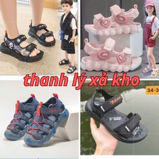 Thanh lý xả kho hàng dép sandal bé trai bé gái siêu đẹp giá sập sàn lẻ size đế mềm êm chân size 26-37